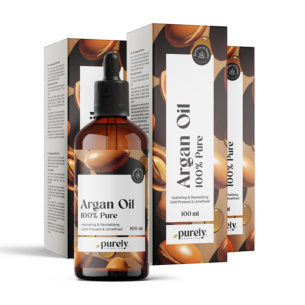 3x 100 % Arganöl, zusammen 300 ml