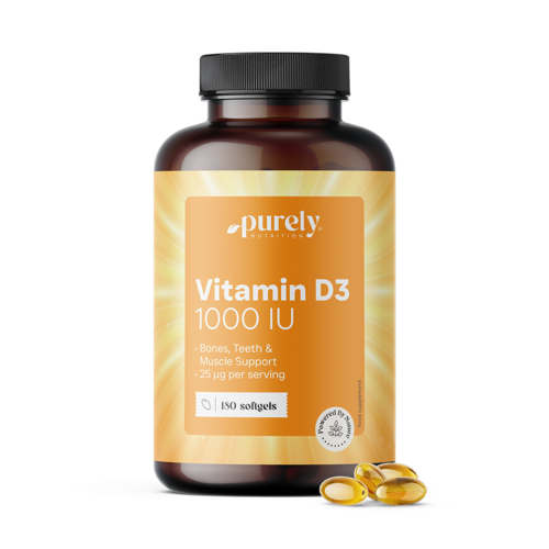 Vitamin D3 1000 I.E., 180 Weichkapseln